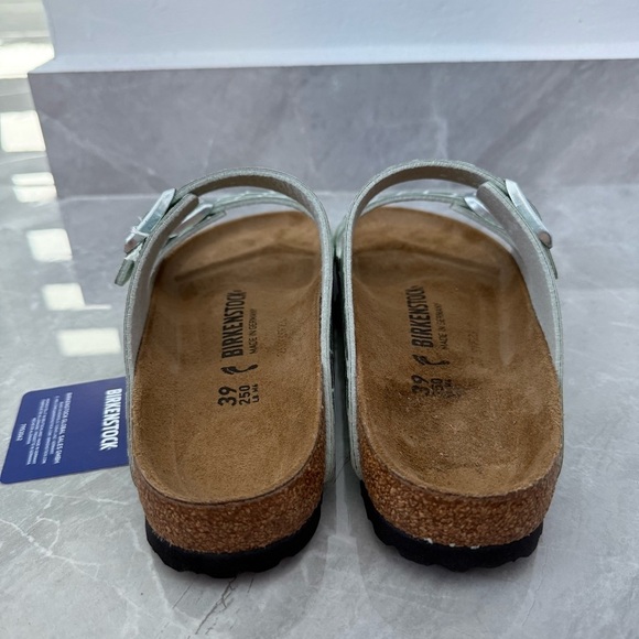 Women’s Birkenstock Arizona Gator Gleam Mineral Two-Strap Sandal Size 39 / 8-8.5 - Picture 14 of 14